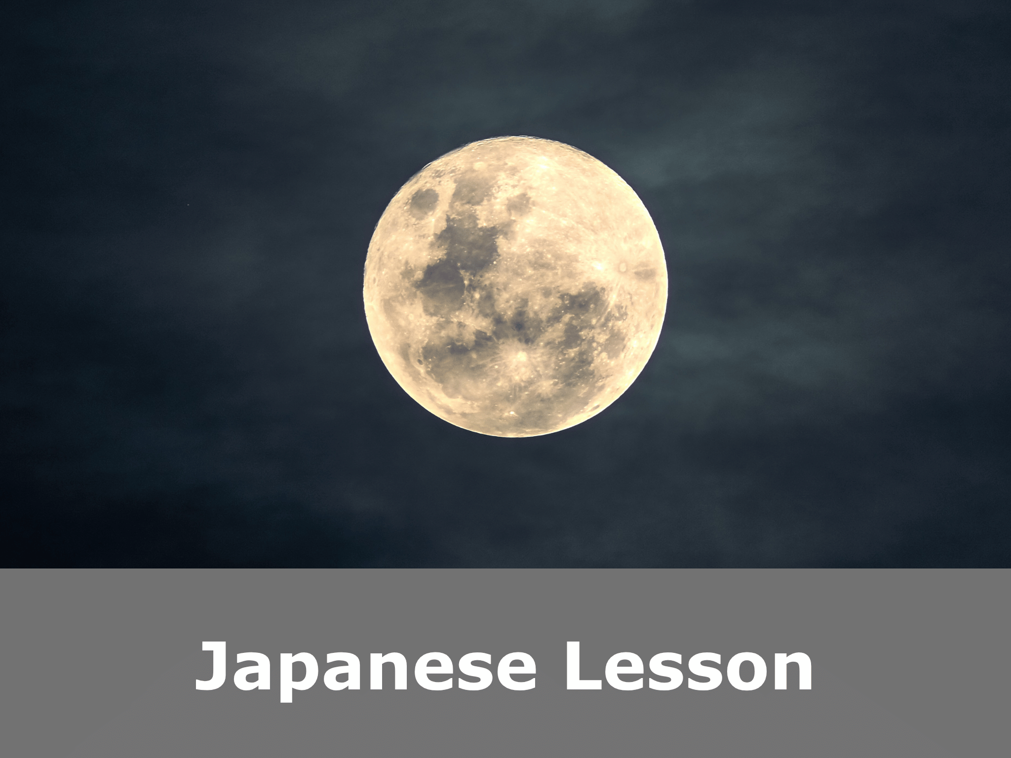 Japanese Lesson
